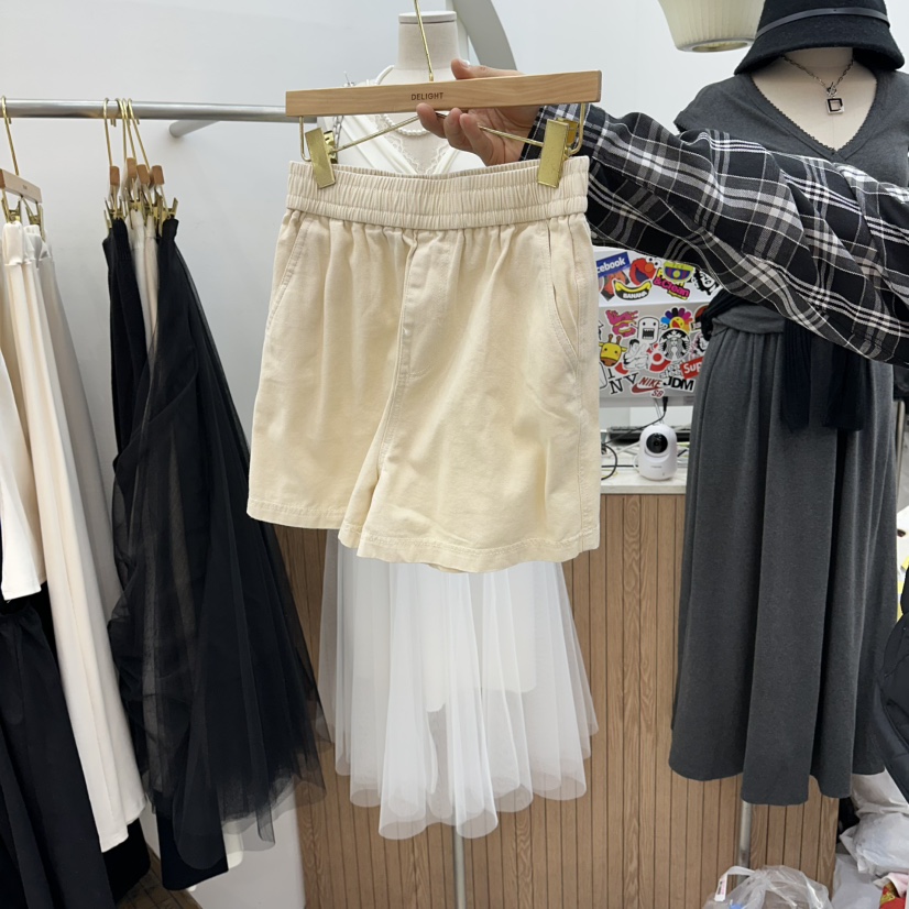 DELIGHT-Q韓國直郵實拍女士新品26春夏時尚人氣短褲水洗DELIGHT-Q短褲圖色1