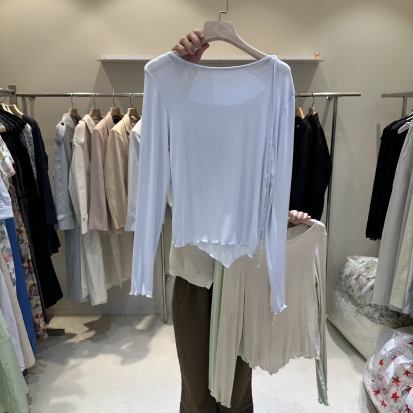 HER/PLAYLIST韓國直郵女士新品休閑職業時尚推薦長袖T恤HER/PLAYLIST長袖T恤