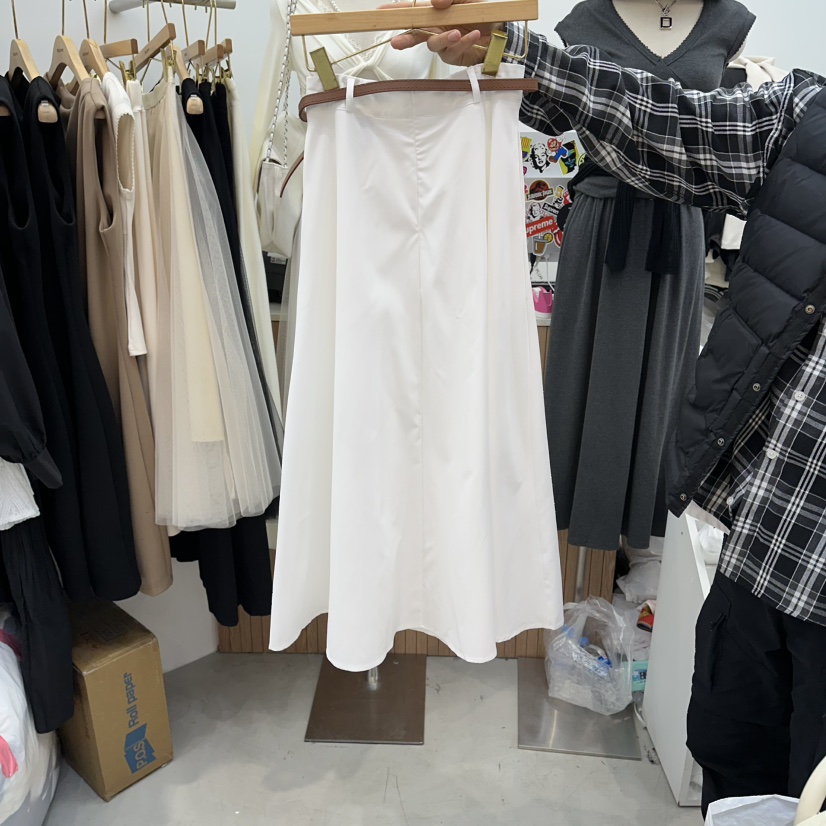 DELIGHT-Q韓國直郵實拍女裝新品職業休閑推薦長裙不含腰帶DELIGHT-Q長裙