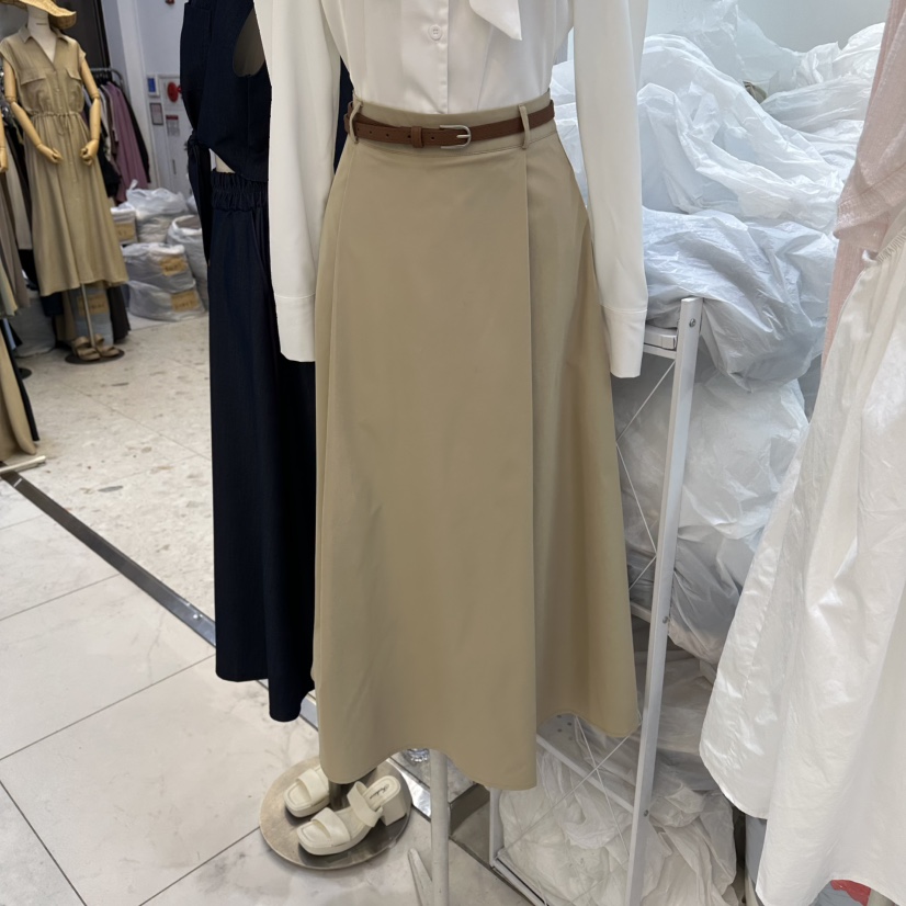 DELIGHT-Q韓國直郵實拍女裝新品職業休閑推薦長裙不含腰帶DELIGHT-Q長裙圖色1