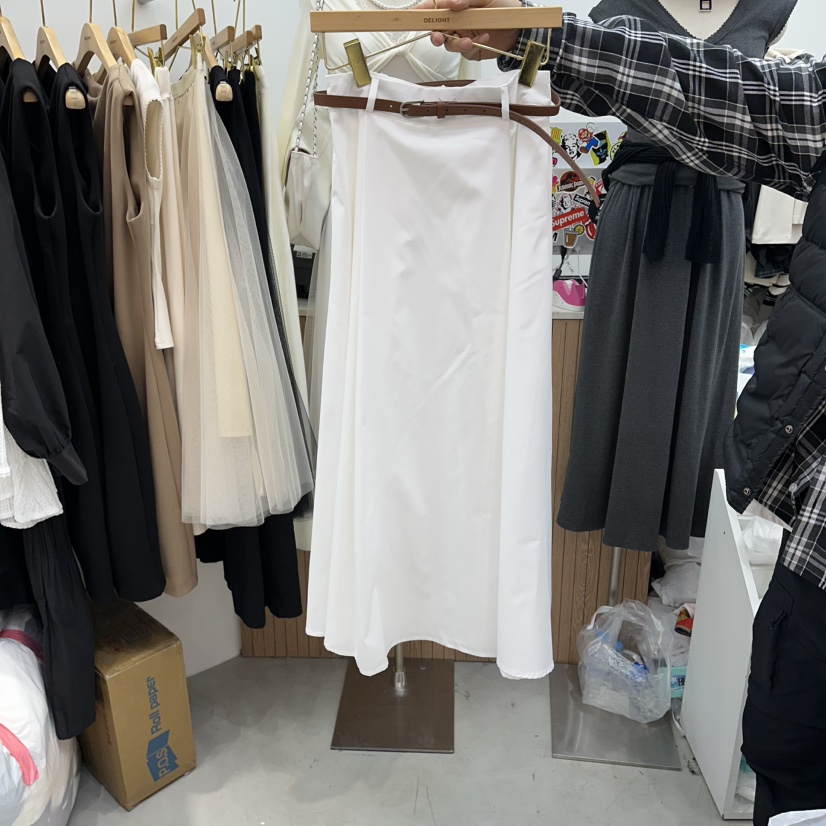 DELIGHT-Q韓國直郵實拍女裝新品職業休閑推薦長裙不含腰帶DELIGHT-Q長裙圖色2