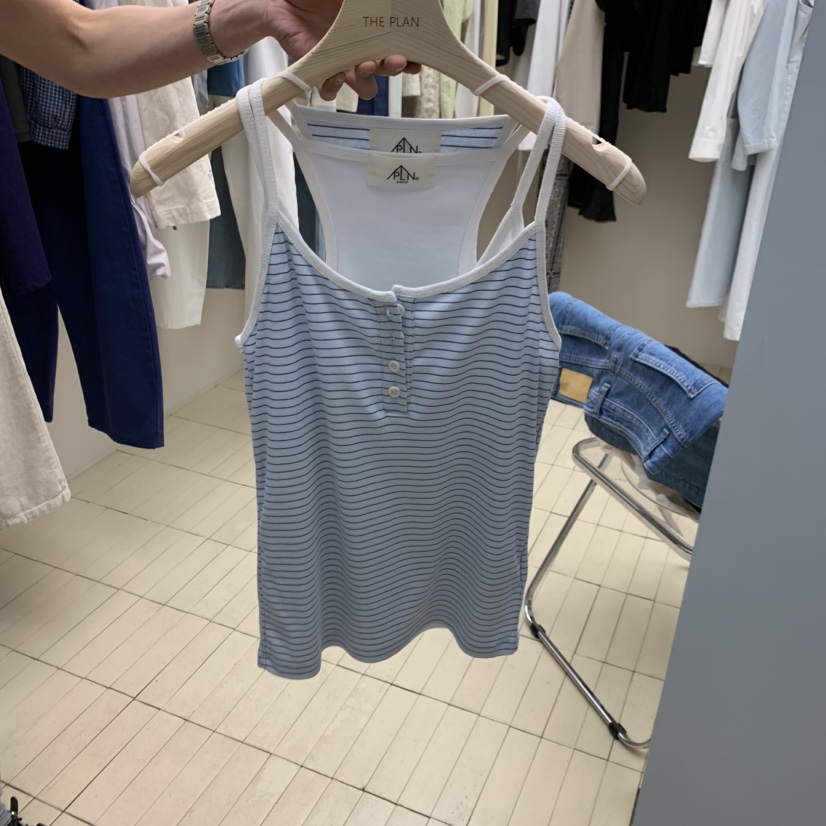 THEPLAN韓國東大門直郵女士新款26春夏時尚吊帶背心不含內搭THE PLAN吊帶/背心圖色3