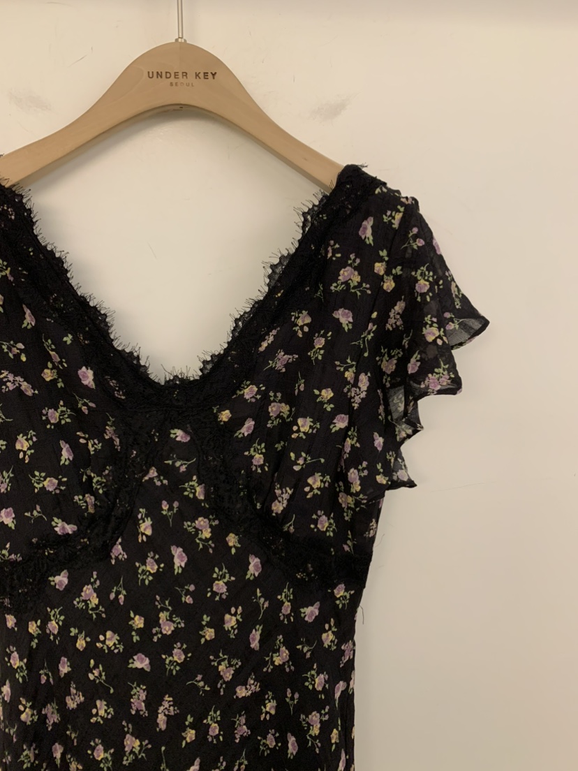 UNDER KEY韓國東大門代購女士新款休閑職業推薦連衣裙蕾絲UNDER KEY連衣裙