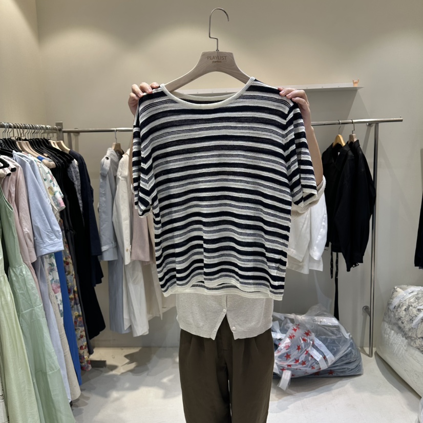 HER/PLAYLIST韓國代購女士新品人氣熱賣職業時尚休閑針織衫HER/PLAYLIST針織衫圖色1