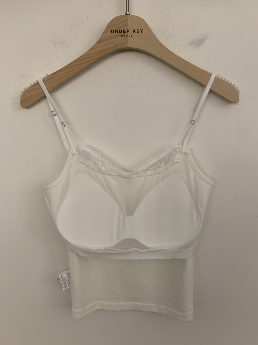 UNDER KEY韓國直郵女裝新品熱賣職業26春夏吊帶背心蕾絲紐扣UNDER KEY吊帶/背心
