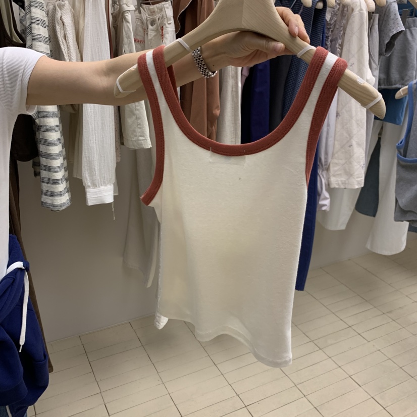 THEPLAN韓國代購女士新品職業26春夏休閑人氣吊帶背心撞色THE PLAN吊帶/背心