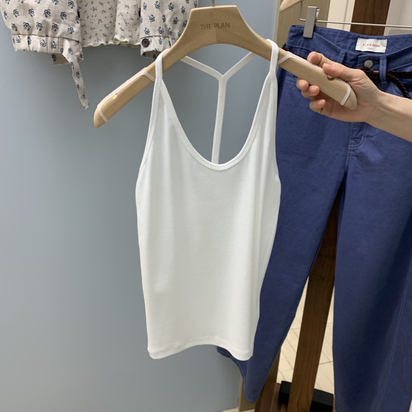 THEPLAN韓國直郵女士新款熱賣休閑時尚人氣職業26春夏吊帶背心THE PLAN吊帶/背心圖色1