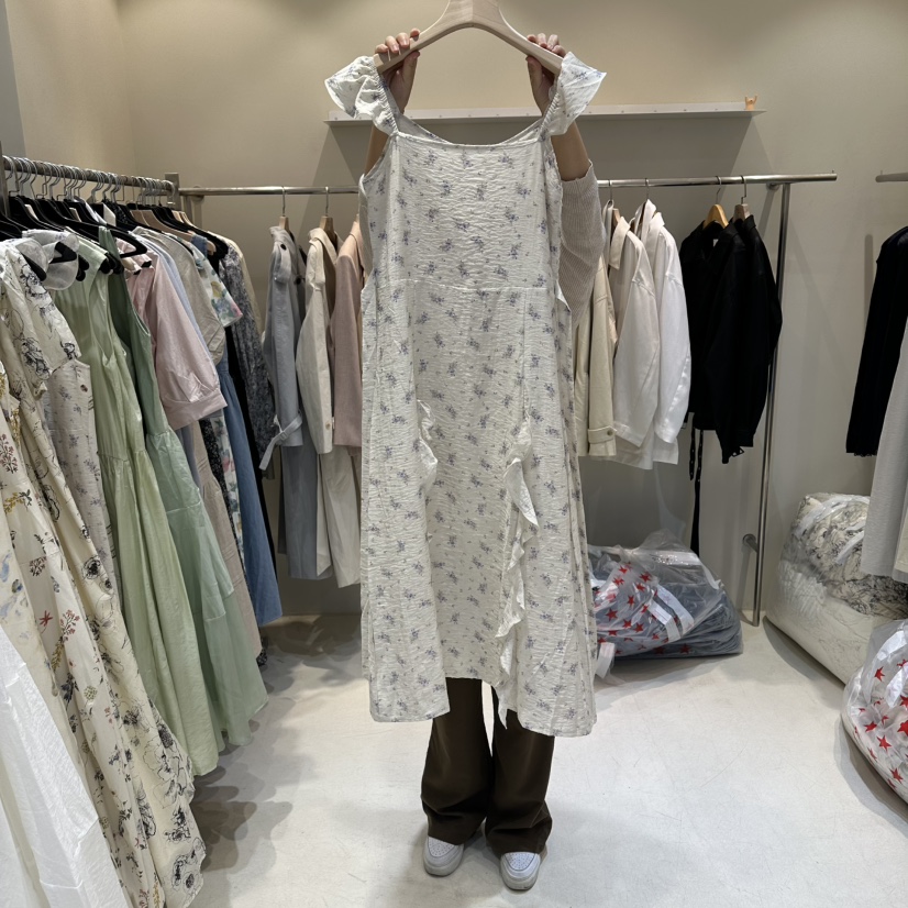 HER/PLAYLIST韓國直郵實拍女裝新品熱賣時尚休閑26春夏連衣裙HER/PLAYLIST連衣裙