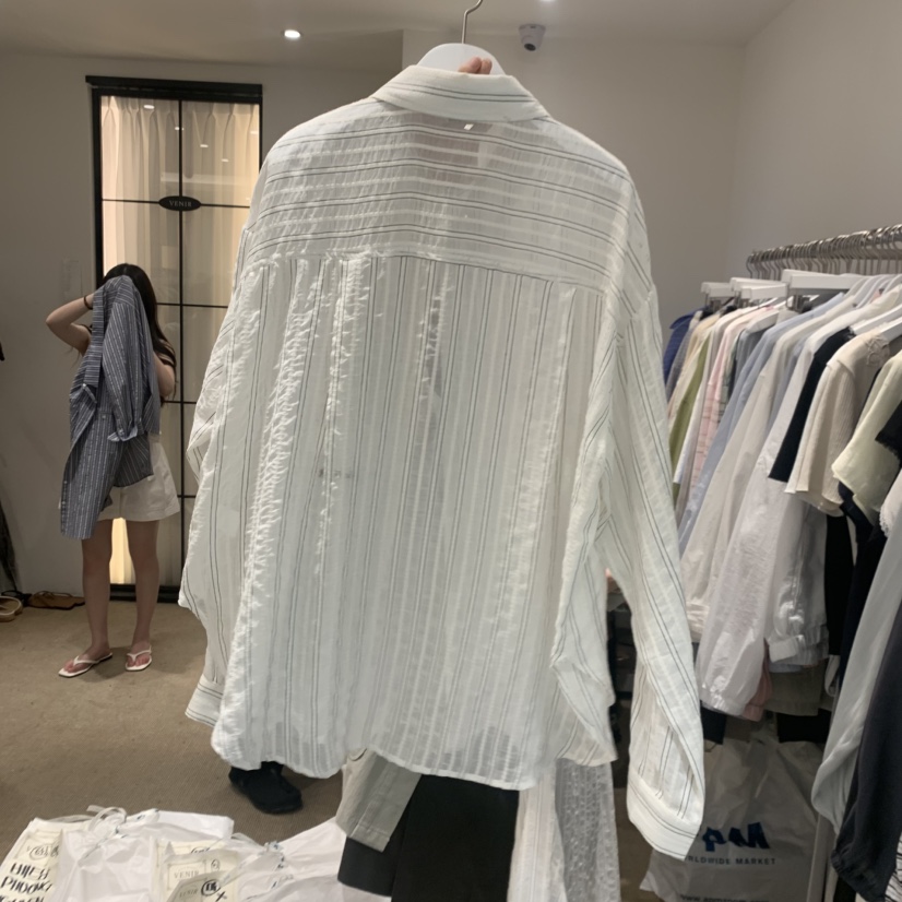 VENIR-a韓國代購女士新款休閑職業26春夏推薦襯衫蕾絲衫VENIR-a襯衫/蕾絲衫