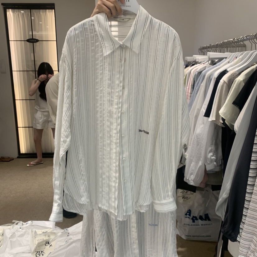 VENIR-a韓國代購女士新款休閑職業26春夏推薦襯衫蕾絲衫VENIR-a襯衫/蕾絲衫圖色1