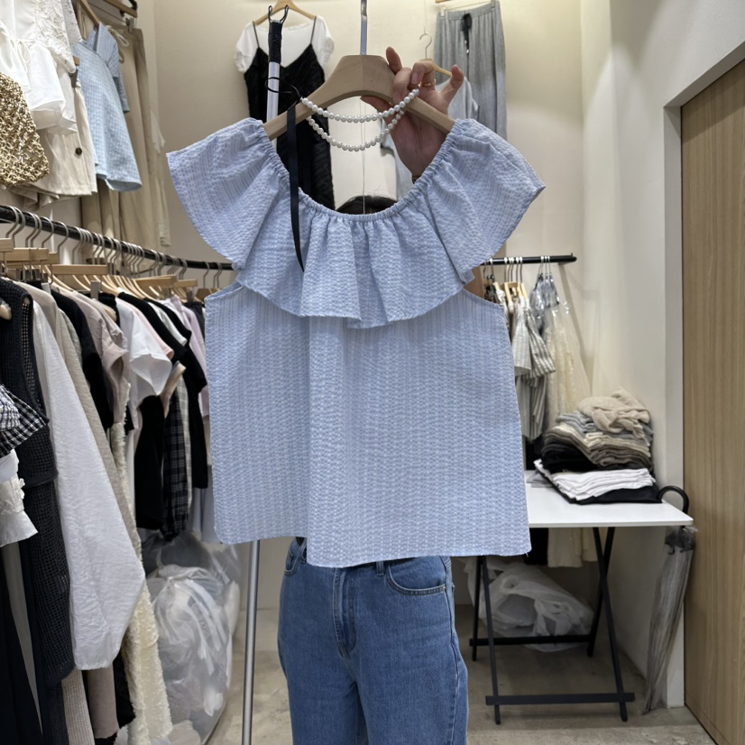 HOLYBANANA韓國東大門代購女裝新款26春夏推薦襯衫蕾絲衫groovy.H/HOLYBANANA襯衫/蕾絲衫