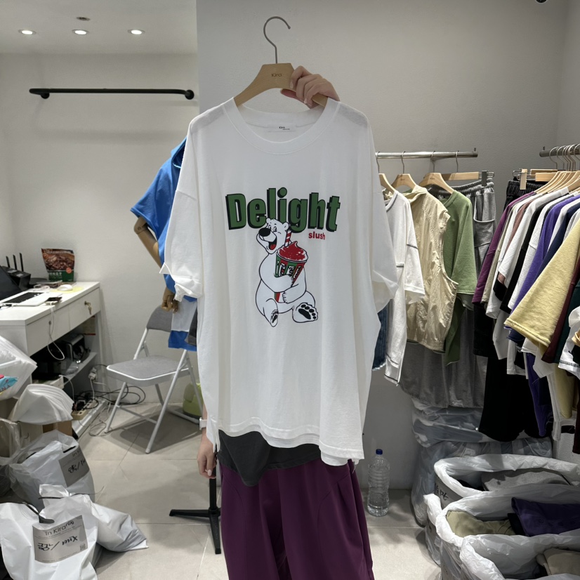 IN KIRA韓國東大門代購女士新款時尚推薦休閑熱賣26春夏T恤IN KIRAT恤圖色1