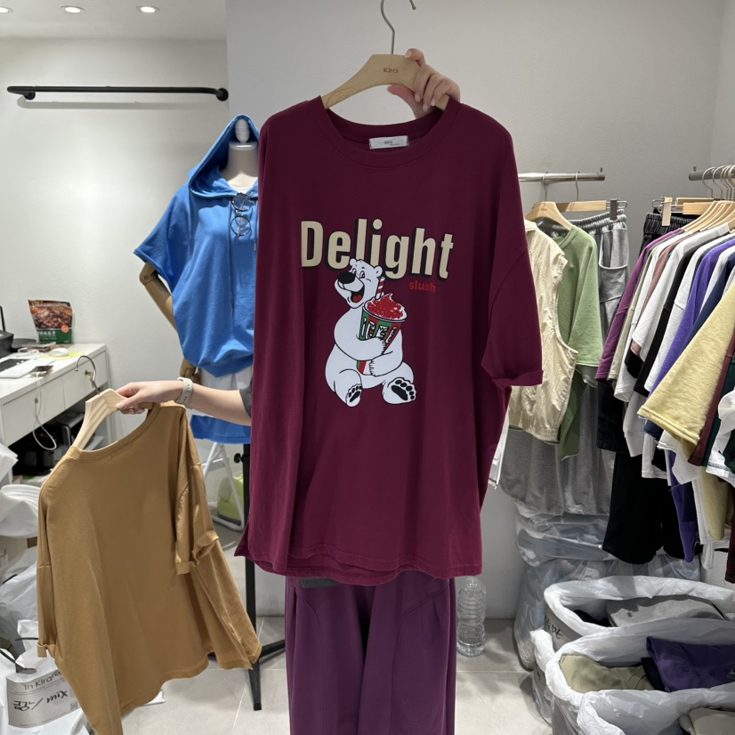 IN KIRA韓國東大門代購女士新款時尚推薦休閑熱賣26春夏T恤IN KIRAT恤圖色3