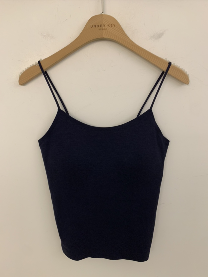 UNDER KEY韓國代購女士新品職業休閑26春夏熱賣吊帶背心UNDER KEY吊帶/背心圖色4深藍色