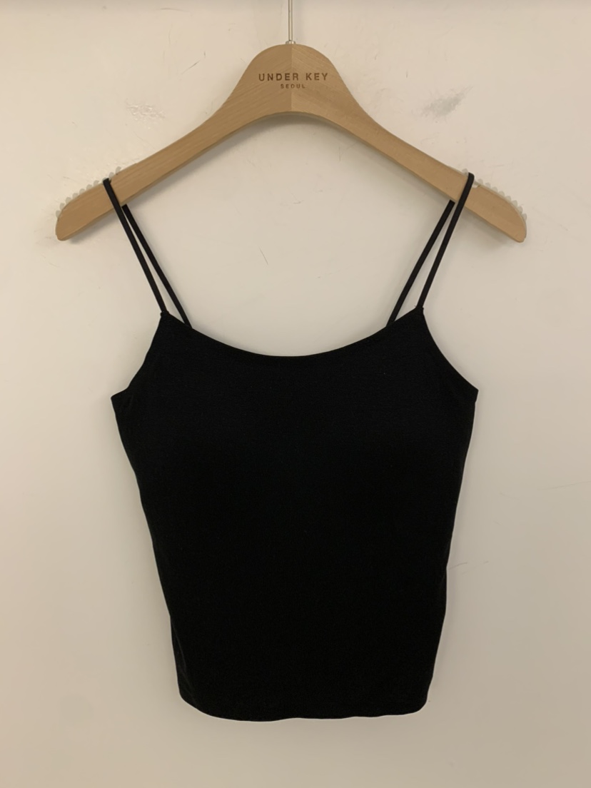 UNDER KEY韓國代購女士新品職業休閑26春夏熱賣吊帶背心UNDER KEY吊帶/背心圖色5黑色