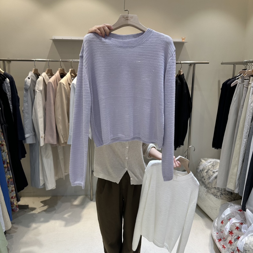 HER/PLAYLIST韓國直郵女裝新品人氣時尚推薦休閑26春夏針織衫HER/PLAYLIST針織衫圖色3