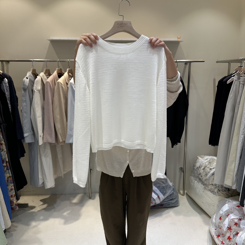 HER/PLAYLIST韓國直郵女裝新品人氣時尚推薦休閑26春夏針織衫HER/PLAYLIST針織衫圖色4