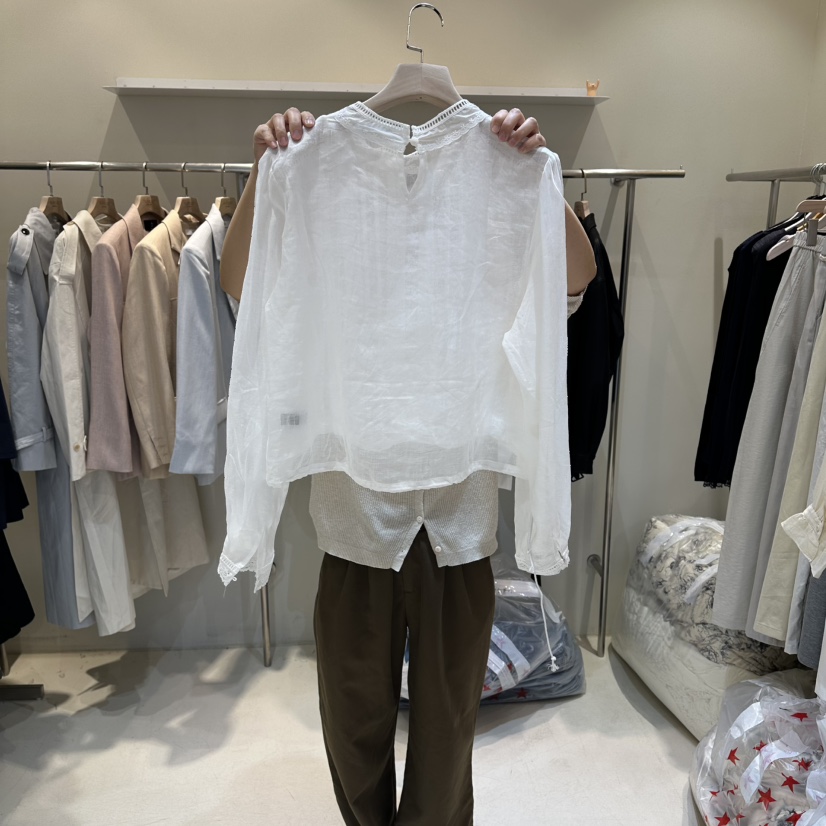 HER/PLAYLIST韓國東大門直郵女士新款26春夏推薦襯衫蕾絲衫HER/PLAYLIST襯衫/蕾絲衫