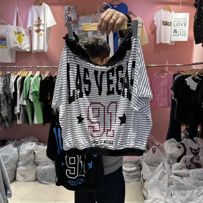 K STORY韓國東大門代購女裝新款26春夏休閑熱賣時尚職業T恤K STORYT恤圖色1