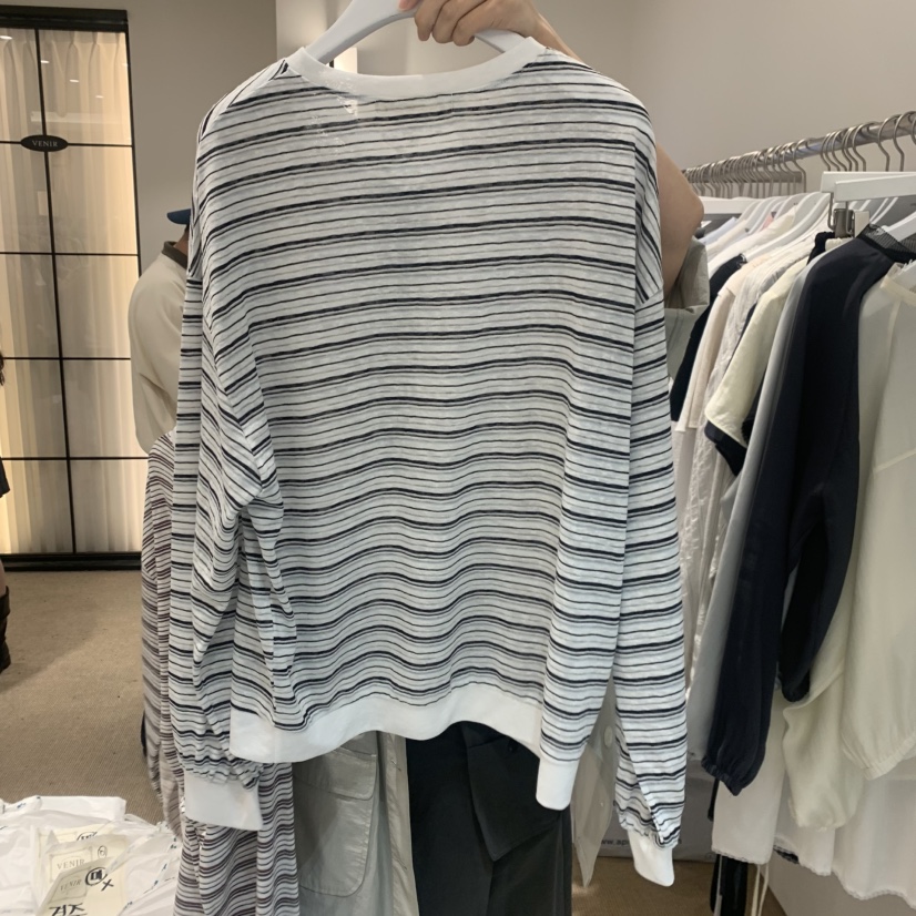 VENIR-a韓國直郵實拍女士新品時尚推薦人氣休閑26春夏長袖T恤VENIR-a長袖T恤