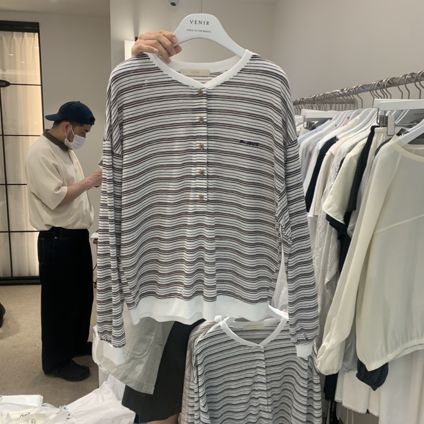 VENIR-a韓國直郵實拍女士新品時尚推薦人氣休閑26春夏長袖T恤VENIR-a長袖T恤圖色3