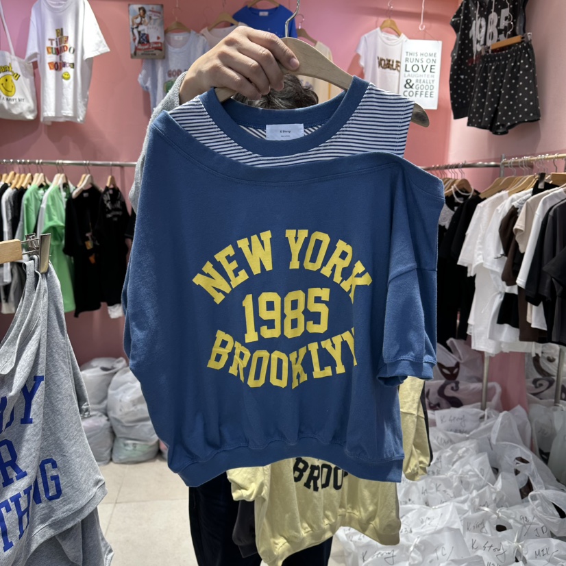 K STORY韓國直郵女士新品推薦時尚人氣休閑熱賣26春夏T恤K STORYT恤圖色1