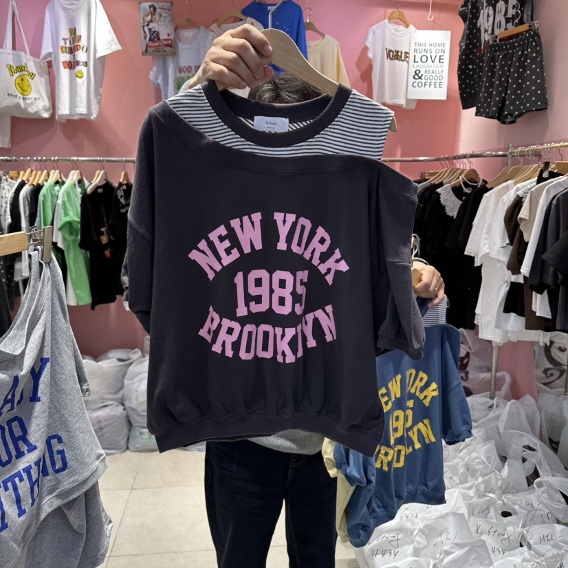 K STORY韓國直郵女士新品推薦時尚人氣休閑熱賣26春夏T恤K STORYT恤圖色2