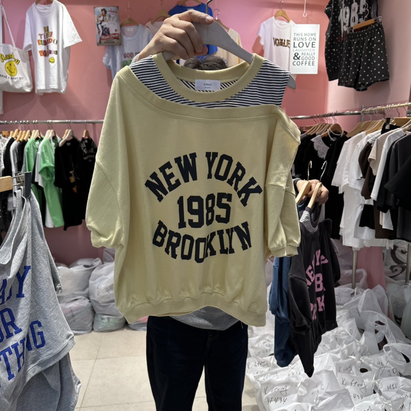 K STORY韓國直郵女士新品推薦時尚人氣休閑熱賣26春夏T恤K STORYT恤圖色3