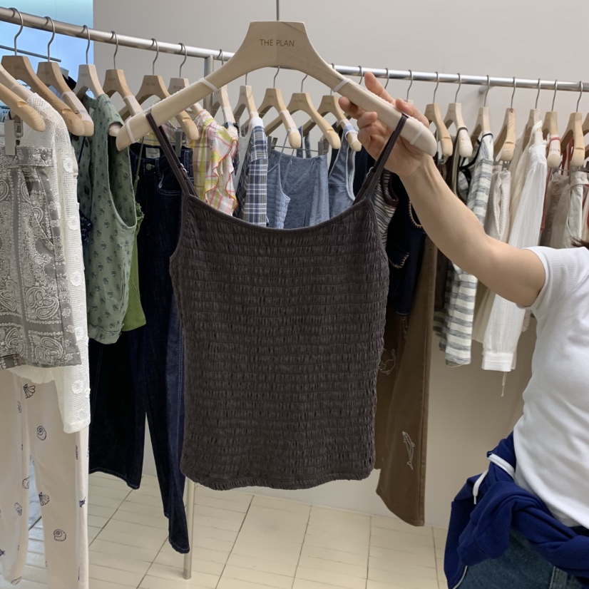THEPLAN韓國代購女士新品推薦人氣時尚休閑職業26春夏吊帶背心THE PLAN吊帶/背心圖色2