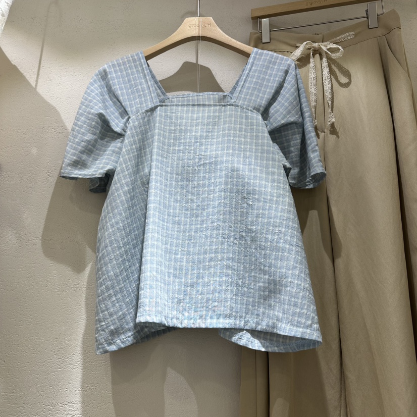 HOLYBANANA韓國直郵女裝新款人氣時尚26春夏休閑襯衫蕾絲衫groovy.H/HOLYBANANA襯衫/蕾絲衫圖色1