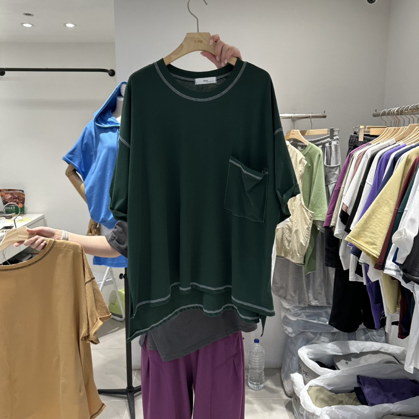 IN KIRA韓國東大門代購女士新品時尚推薦熱賣職業人氣T恤IN KIRAT恤圖色3