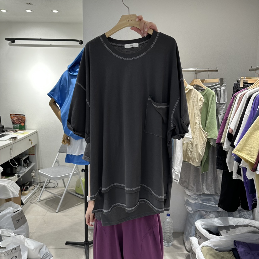 IN KIRA韓國東大門代購女士新品時尚推薦熱賣職業人氣T恤IN KIRAT恤圖色4
