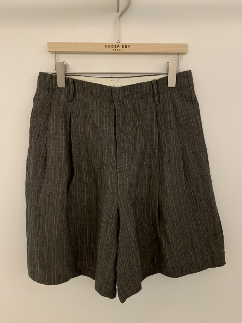 UNDER KEY韓國直郵女士新品時尚人氣休閑熱賣短褲亞麻布UNDER KEY短褲圖色1