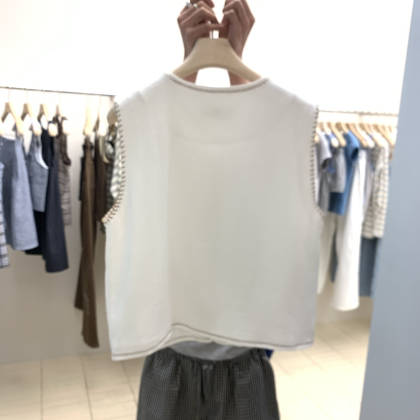 THEPLAN韓國代購女士新品時尚休閑26春夏推薦熱賣馬甲刺繡THE PLAN馬甲