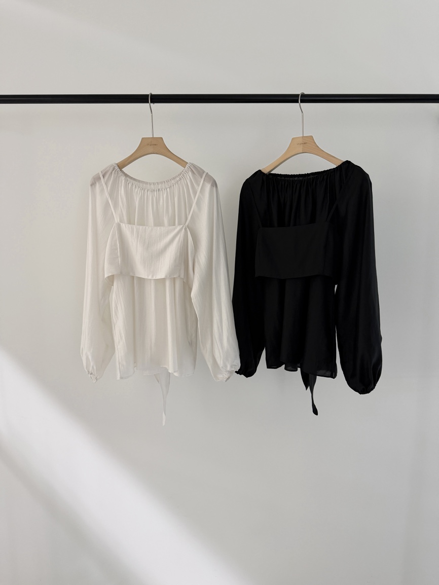 LOGARDEN韓國直郵女士新品熱賣人氣26春夏時尚襯衫蕾絲衫LO GARDEN襯衫/蕾絲衫