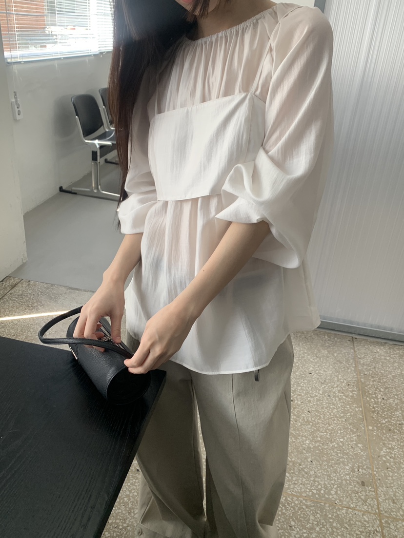 LOGARDEN韓國直郵女士新品熱賣人氣26春夏時尚襯衫蕾絲衫LO GARDEN襯衫/蕾絲衫