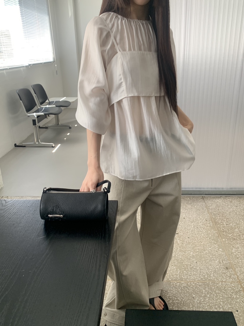 LOGARDEN韓國直郵女士新品熱賣人氣26春夏時尚襯衫蕾絲衫LO GARDEN襯衫/蕾絲衫