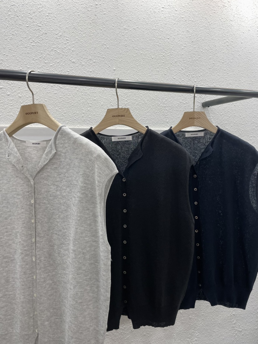 EGGPLANT韓國東大門代購女士新品時尚推薦職業針織衫紐扣EGGPLANT針織衫
