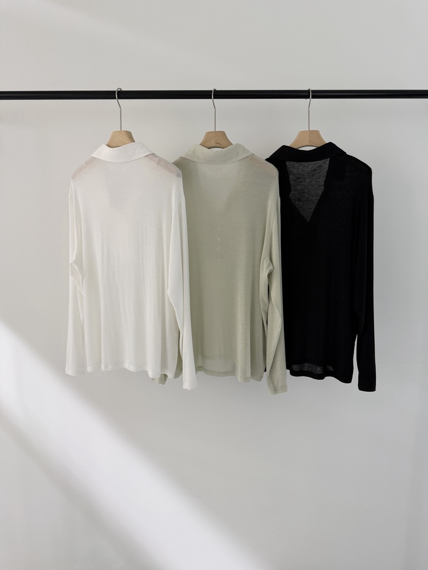 LOGARDEN韓國直郵女士新品職業休閑推薦熱賣時尚26春夏T恤紐扣LO GARDENT恤