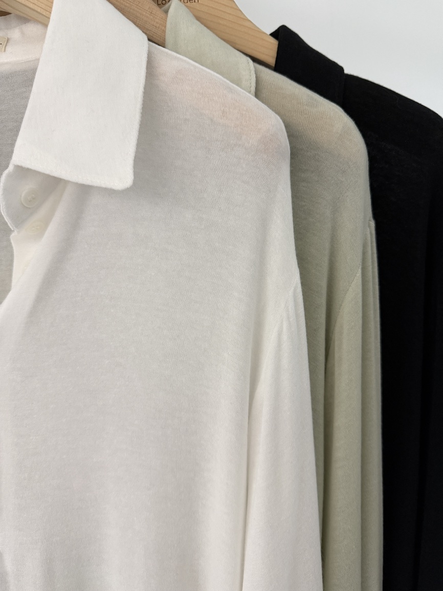 LOGARDEN韓國直郵女士新品職業休閑推薦熱賣時尚26春夏T恤紐扣LO GARDENT恤