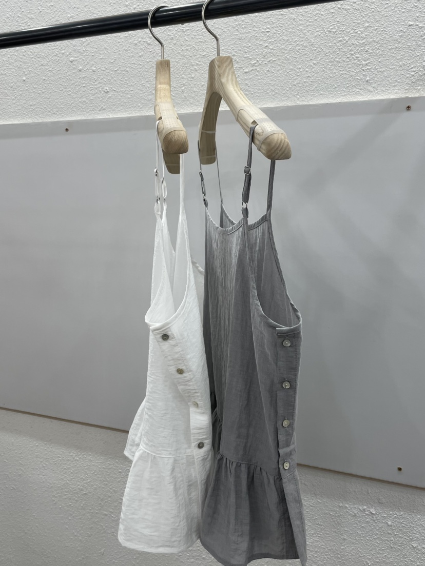 EGGPLANT韓國東大門代購女士新品時尚26春夏吊帶背心荷葉邊EGGPLANT吊帶/背心