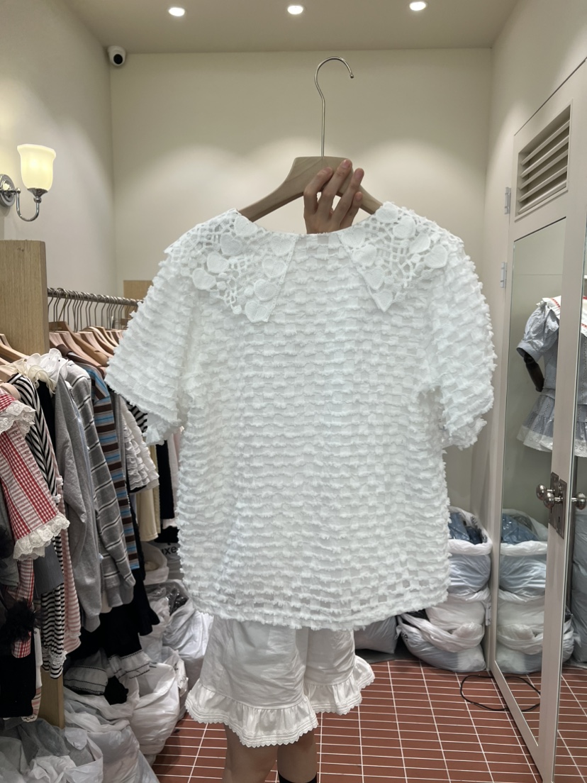 BE&amp;BE韓國直郵女士新品人氣休閑推薦職業襯衫蕾絲衫BE&be襯衫/蕾絲衫