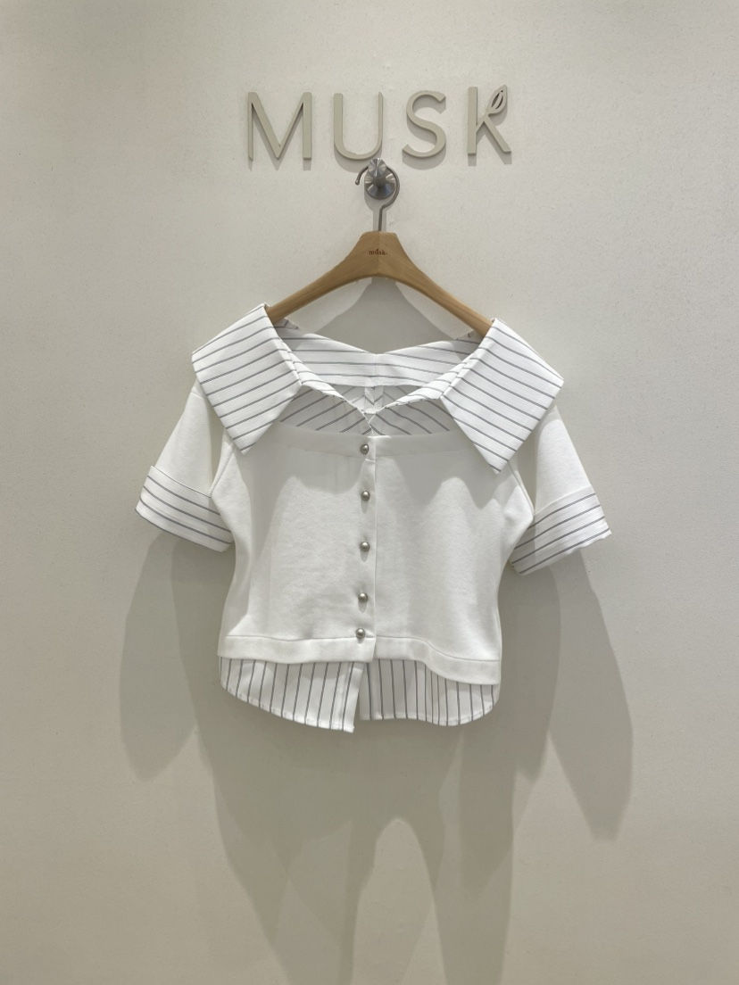 MUSK韓國直郵實拍女裝新款推薦休閑人氣26春夏襯衫蕾絲衫MUSK襯衫/蕾絲衫圖色2