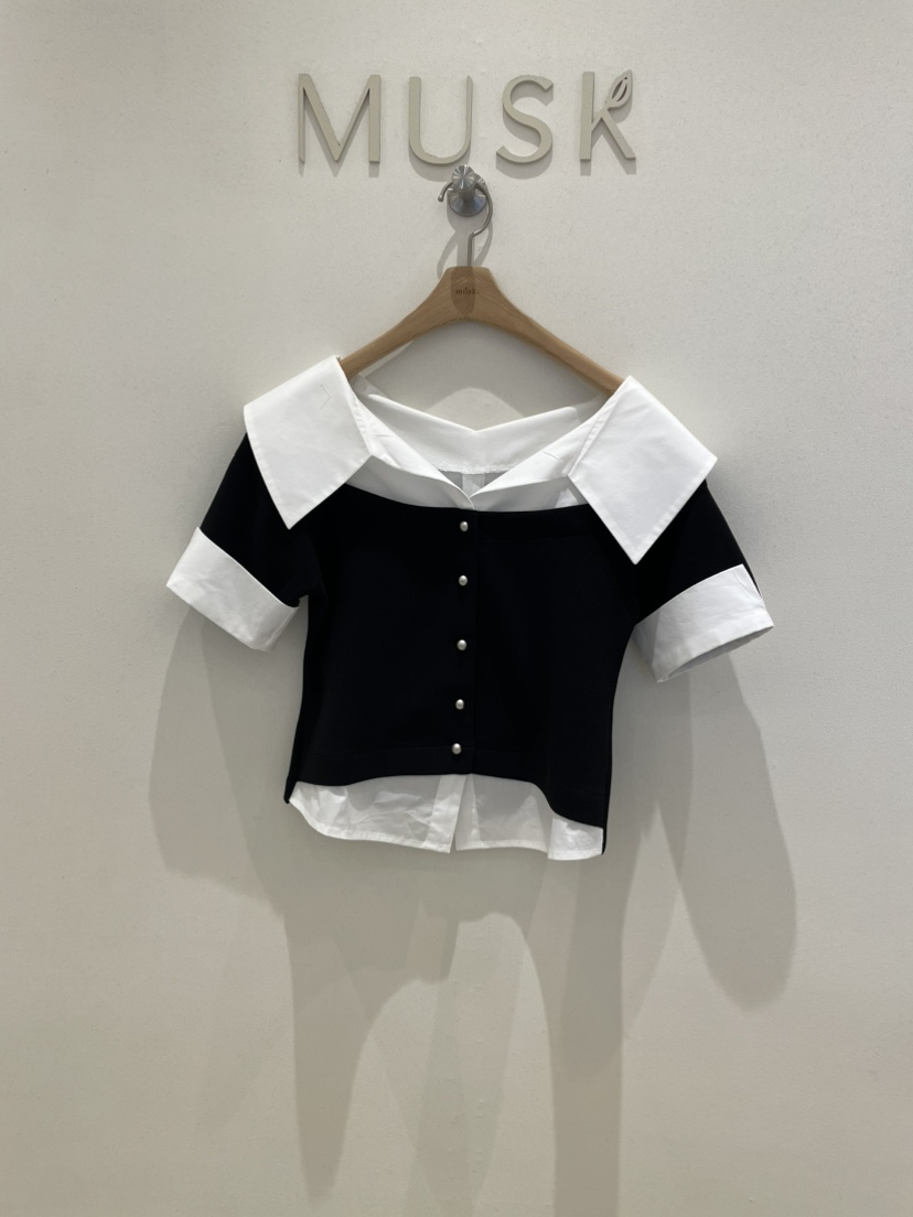 MUSK韓國直郵實拍女裝新款推薦休閑人氣26春夏襯衫蕾絲衫MUSK襯衫/蕾絲衫圖色3