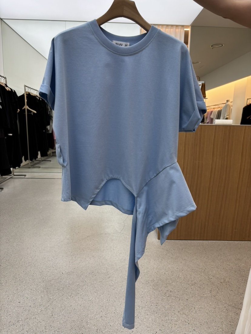JUJU韓國直郵女裝新款人氣職業26春夏推薦休閑熱賣時尚T恤JUJUT恤圖色3