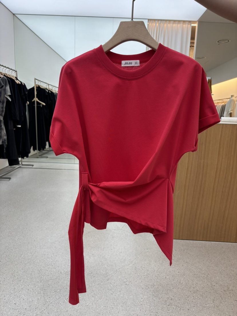 JUJU韓國直郵女裝新款人氣職業26春夏推薦休閑熱賣時尚T恤JUJUT恤圖色4