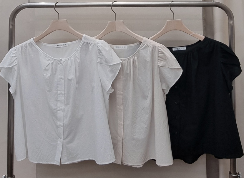 NOTHING韓國東大門代購女士新品人氣職業推薦時尚襯衫蕾絲衫NOTHING襯衫/蕾絲衫