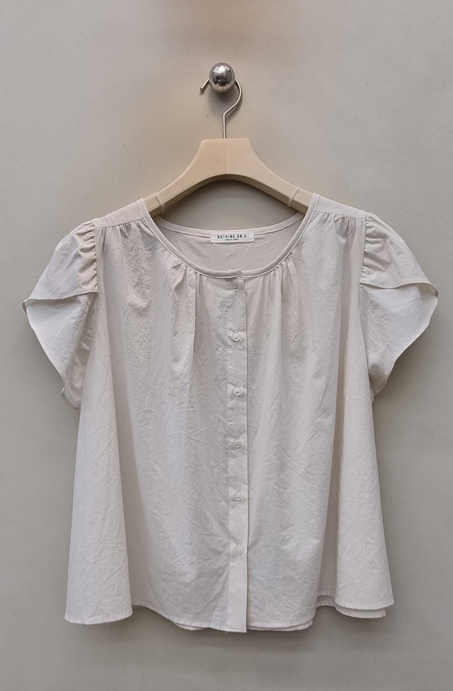 NOTHING韓國東大門代購女士新品人氣職業推薦時尚襯衫蕾絲衫NOTHING襯衫/蕾絲衫圖色1