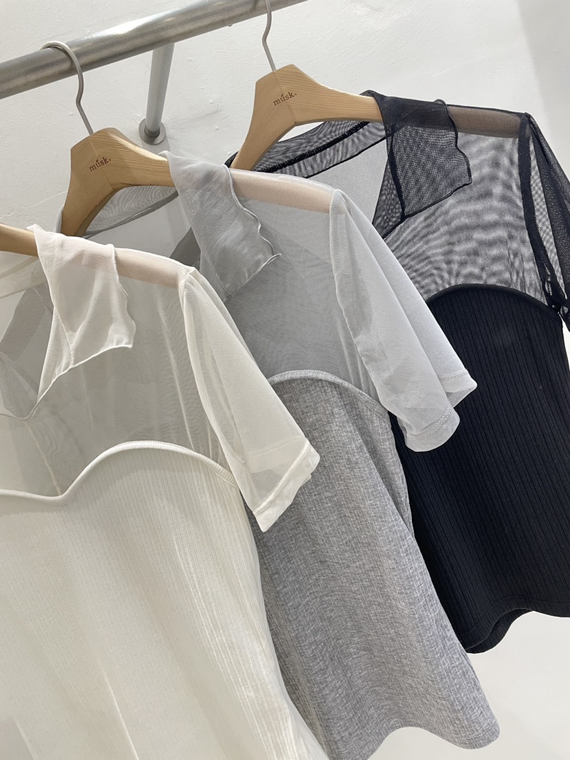 MUSK韓國直郵實拍女士新品人氣26春夏職業熱賣推薦休閑T恤MUSKT恤