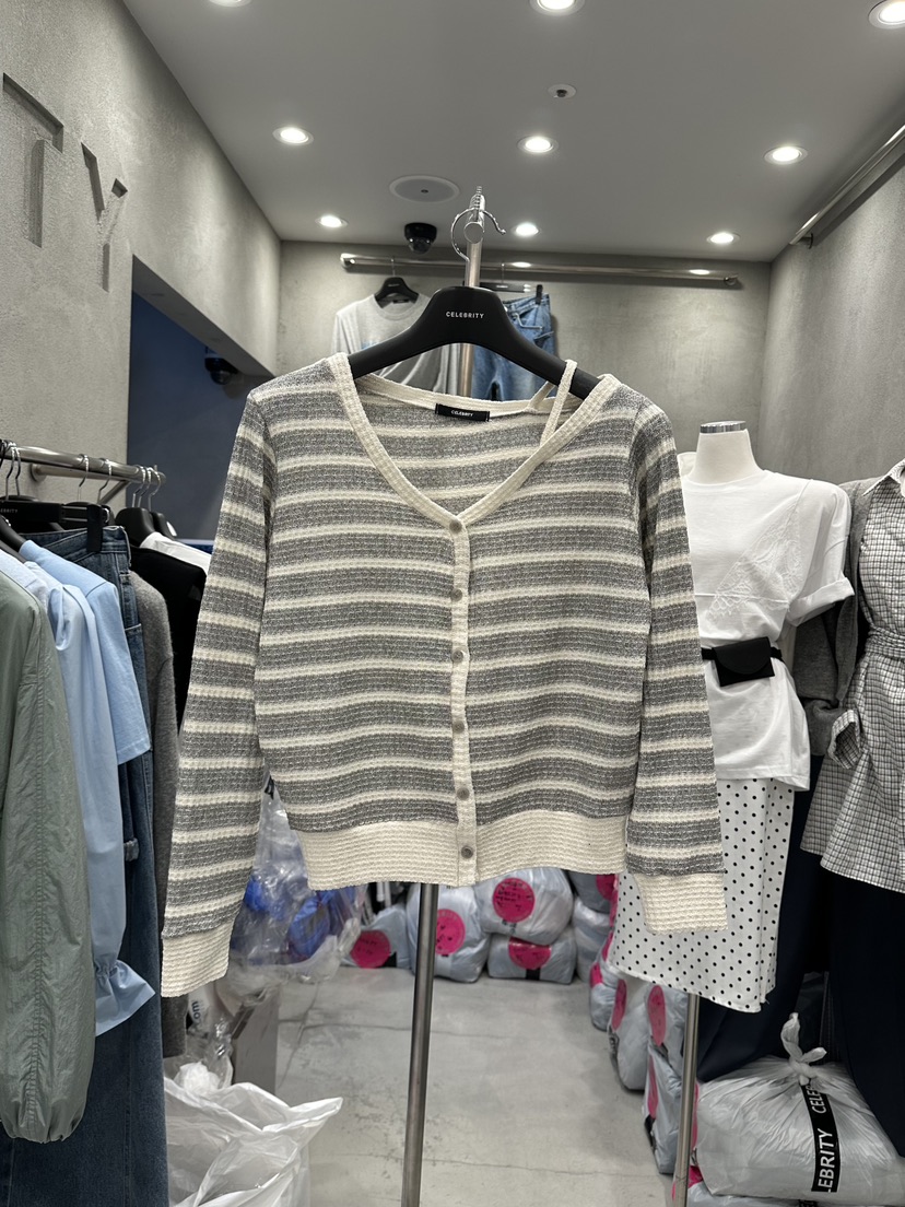 CELEBRITY-A韓國代購女裝新款26春夏推薦熱賣針織衫開衫CELEBRITY-A針織衫圖色1